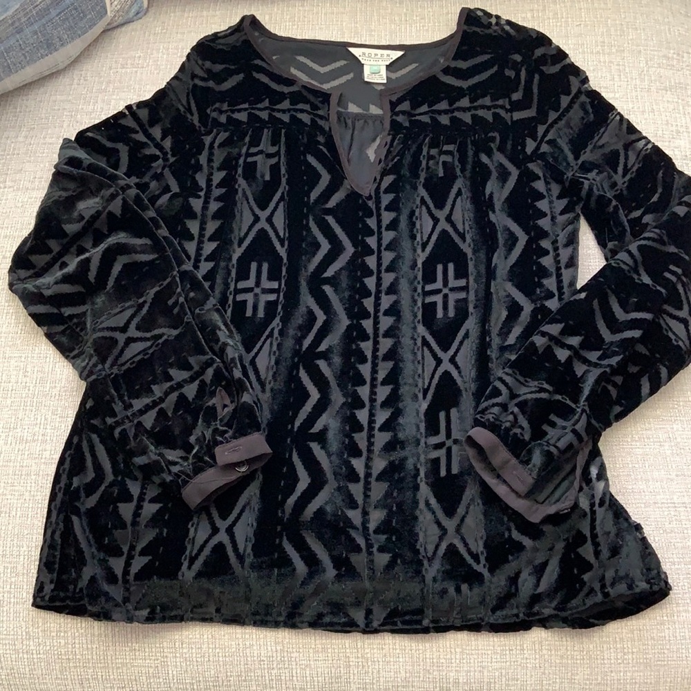 Roper long sleeve suede